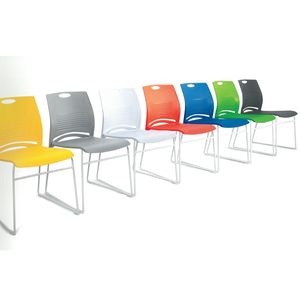 Model 309 Waterproof Plastic <b>Chair</b> Modern Wing Back Design Steel Base Home Office & <b>Study</b> Room <b>Chair</b> Restaurant <b>Chair</b> - Product Image 6