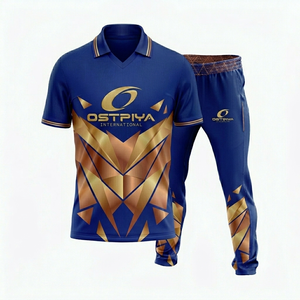 Custom Heat-Transfer Printing Breathable Cricket Uniform Front 2026 Latest Design 100% Polyester Moisture-Wicking Unisex - Product Image 1