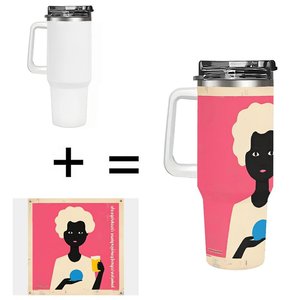 Stainless Steel Tumbler 40oz Large Capacity Promotional <b>Bottle</b> for Farm Equipment Shows - Product Image 1