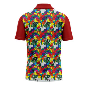 เสื้อโปโลพิมพ์ลายแบบซับลิเมชั่นสำหรับออกกำลังกาย เสื้อโปโลผู้ชายสไตล์ลำลองสำหรับเล่นกีฬาและธุรกิจ แขนสั้น เสื้อโปโลเจอร์ซีย์ประสิทธิภาพสูง - Product Image 2