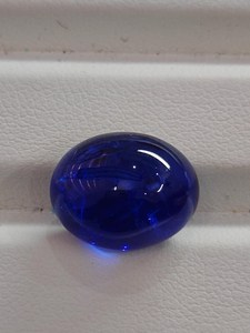 Tanzanite naturelle ovale cabochon, qualité supérieure, pierre précieuse non montée, véritable pierre bleu violet rare pour bijoux fins - Product Image 2