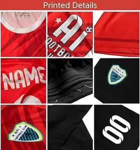 Top Trending Impresión personalizada Ropa de fútbol Jersey Sublimación personalizada Camiseta de fútbol para el equipo 100% Poliéster Uniforme de fútbol - Product Image 5