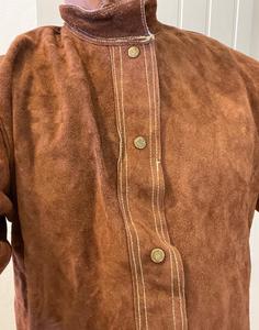 Chaqueta de soldadura con puños y cuello ajustables para un trabajo seguro y cómodo, chaqueta de soldadura de algodón resistente a las llamas - Product Image 2