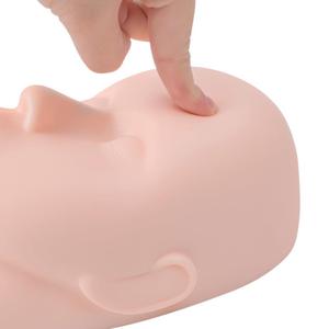 Outil de formation au maquillage avec tête de mannequin en caoutchouc souple pour la pose de cils, mannequin professionnel pour la greffe de cils - Product Image 3