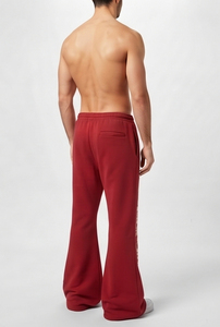 Pantalon de survêtement évasé en molleton épais 420 GSM, style décontracté urbain, en coton French Terry pour l'hiver - Product Image 4