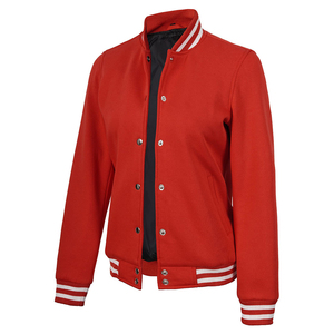 Veste décontractée pour femmes, style varsity, tissu de qualité supérieure, fermeture à boutons-pression, finition côtelée et coupe confortable - Product Image 1
