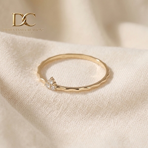 Luxury <b>Fine</b> 14KT Solid Gold <b>Ring</b> with Lab Grown Diamond Women's Wedding & Party Jewelry Wholesale Manufacturer - Product Image 5