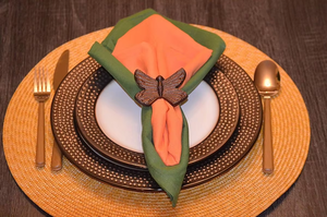 Butterfly Shape Metal Napkin <b>Ring</b> Vintage Table Decoration Party Napkin <b>Rings</b> 4.5cm Durable Design - Product Image 2