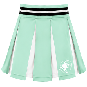 Ensemble d'uniforme de cheerleading vert menthe, jupe plissée, haut court, tenue de performance d'équipe, compétition de danse, vêtements de sport athlétiques - Product Image 3