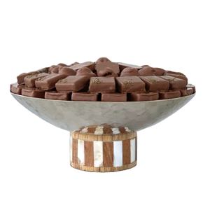 Bol de service en chocolat pour décoration intérieure vintage, décor sur le thème de l'Aïd, bol de service en chocolat, décor de table, plateaux de service pour bonbons - Product Image 1
