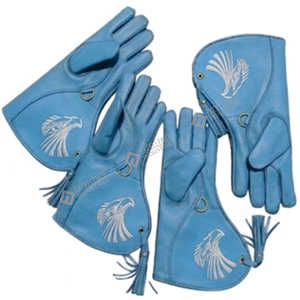Guantes de Cetrería de Cuero de Primera Calidad, Bajo MOQ, Equipo de Caza Seguro, Precio Económico, OEM - Product Image 6