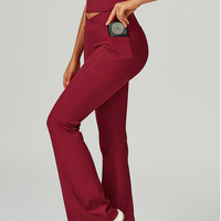 Rahat, Nefes Alabilen, Su Geçirmez Kenarlı Kadın İspanyol Paça Pantolon, En İyi Malzeme, Premium Stil, Klasik Görünüm, Dayanıklı Kadın İspanyol Paça Pantolon