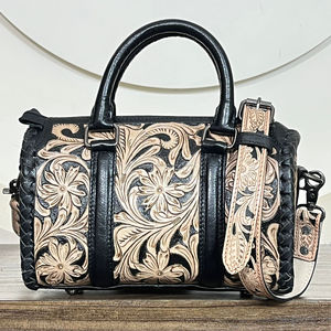 Sac de voyage personnalisé en cuir artisanal style western, sac bandoulière moyen pour femme, prix d'usine, vente chaude - Product Image 4