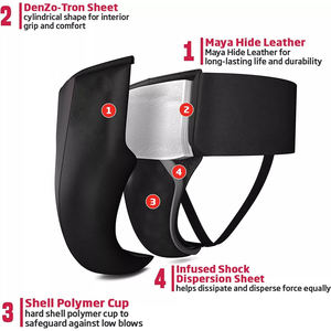 Protector Inguinal de Cuero de Alta Calidad para Artes Marciales Mixtas y Boxeo, Protector Transpirable, Color y Logotipo Personalizables, para Todas las Estaciones - Product Image 5