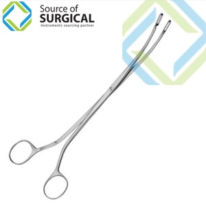 Pinzas para cálculos renales de acero inoxidable quirúrgico, certificadas CE Clase I, 220 mm, manuales, para uso en tejidos profundos y cavidades corporales - Product Image 3