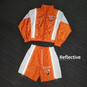 Conjunto Casual de Invierno para Hombre Hecho a Medida, Sudadera con Capucha y Pantalones Cortos, 100% Algodón Orgánico, Cortavientos con Cremallera, Tallas Grandes, Chándal Estampado - Product Image 1