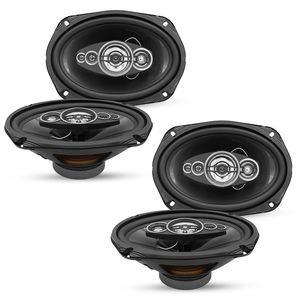 Altoparlanti Coassiali per Auto 6x9 800W a 4 Vie con Super Tweeter 4 Ohm 5-Core (Coppia) - Product Image 1