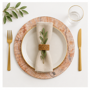 Assiettes de service en bois de hêtre spalté écologiques de haute qualité pour la décoration de mariages et d'événements – Vente en gros - Product Image 2