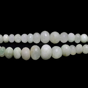 Top perles de pierres précieuses en forme de rondelle à facettes en émeraude russe naturelle 8x8mm-15x15mm brin de pierres précieuses de 4 pouces pour la fabrication d'articles de bijoux - Product Image 2