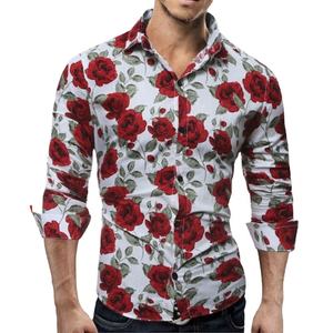 Dernière chemise à la mode pour hommes imprimé à manches longues 100% coton haute qualité pas cher prix meilleure vente décontracté Design personnalisé - Product Image 2