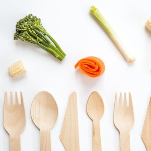 Nouveau Couteau Compostable 155mm en Bois de Bouleau Durable pour Anniversaires, Mariages et Événements, Service de Pâtisserie et de Glaces - Product Image 1