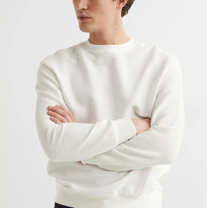 Sweat-shirt d'hiver pour homme à col rond, design tendance 2021, fabrication sur mesure OEM, fibre de bambou, motif cœur brodé, manches longues - Product Image 1