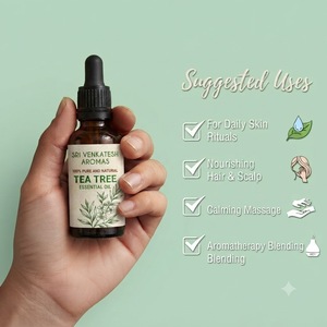 น้ำมันหอมระเหยทีทรีเกรดบำบัดบริสุทธิ์ 100% กลั่นด้วยไอน้ำ เกรดเครื่องสำอาง ราคาขายส่ง - Product Image 3