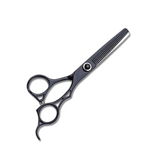 Professional Hair Cutting Scissor & Thinning Scissor Set Stainless Steel <b>Blade</b> with Plastic Handle for <b>Barber</b> Salon Use - Product Image 1