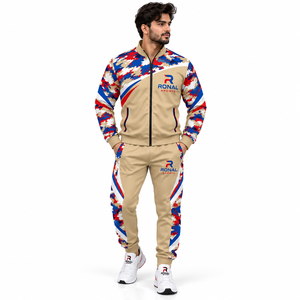 Conjunto Deportivo de Manga Larga con Estampado de Camuflaje, Transpirable, de Poliéster, para Primavera, Premium, Elegante, Cómodo, de Calidad, a la Moda - Product Image 3