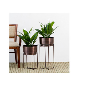 Macetas y macetas de diseño de acabado antiguo, la mejor decoración interior pintada, diseños de acabado, macetero de planta verde - Product Image 1