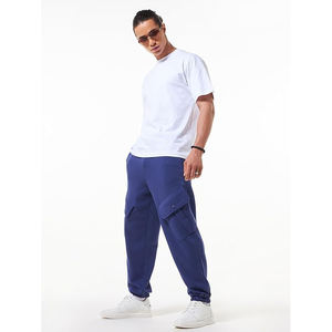 Pantalones Deportivos de Felpa para Hombre, Corte Ajustado, Puños Elásticos, Tacto Suave - Product Image 3