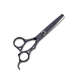 Ciseaux professionnels pour affiner les cheveux, 30T, noirs, pour droitiers, ciseaux de barbier - Product Image 1