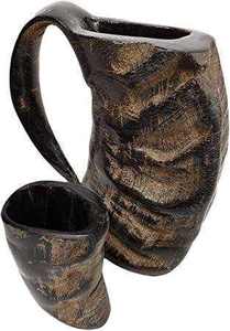 Mug en corne de bœuf de qualité supérieure, taille et logo personnalisables, mug élégant en corne de bœuf, 100% naturel, 500-100 ml, mug à bière en corne de bœuf - Product Image 2
