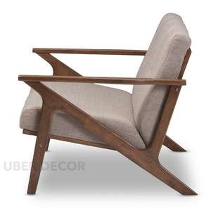 Anesa 55 \ "Sofá compacto de madera personalizable de 2 plazas de mediados de siglo para sala de estar o balcón - Product Image 3