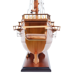 Modèle de bateau de guerre chinois en cèdre B405, peint à la main, décoration nautique, cadeau pour collectionneur, décoration d'intérieur, 69Lx16Wx60H cm - Product Image 6