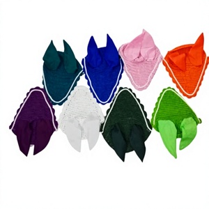 Cache-oreilles respirant en coton pour cheval, bonnet anti-mouches, cache-oreilles en crochet, atténuateur de bruit, équipement d'équitation - Product Image 6