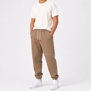 Joggers Men High Quality Custom <b>Logo</b> Fleece Jogger Pants, Private Label Sweatpants Bangladesh Factory - Product Image 5