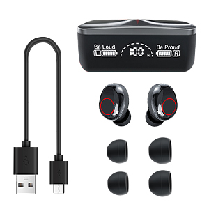 Tai nghe không dây TWS M90 Pro, khử tiếng ồn, màn hình LED, tai nghe chơi game, âm thanh nổi - Product Image 3