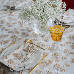 Verbier Classic Style Printed <b>Tablecloths</b> Woven Home Use with Plant Pattern - Product Image 3