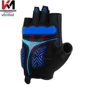 Gants de cyclisme pour VTT, hommes et femmes, demi-doigts, pour entraînement sportif, avec coussinets en gel antidérapants de 5 mm, respirants et durables - Product Image 3