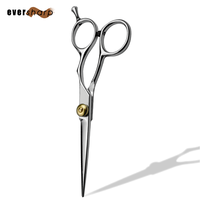 Ciseaux de coupe de cheveux professionnels VG10 tranchants avec vis réglable et vernis miroir pour coiffeurs barbiers-A + Qualité de qualité