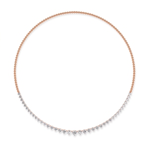 Elegant and Luxurious Semi Graduation <b>Tennis</b> <b>Necklace</b> <b>Sterling</b> <b>Silver</b>, 9KT,10KT, 14KT,18KT Lab Grown Diamond Women Jewelry Gift - Product Image 3