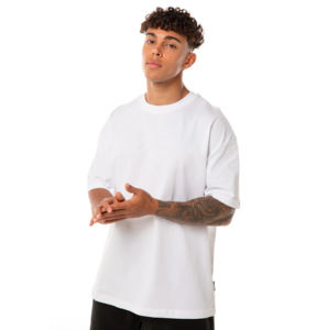 T-shirt personnalisé avec logo imprimé, haute qualité, 100% coton, grandes tailles, t-shirts blancs Pro Club, streetwear surdimensionné pour hommes - Product Image 1