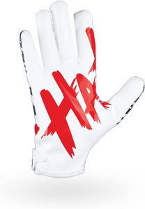 Gants de football américain pour hommes - Sangle de poignet réglable, grip en silicone antidérapant, fermeture auto-agrippante pour les sports de plein air - Product Image 5