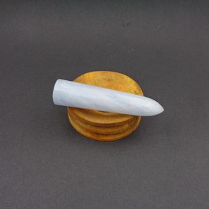 Varita de Cristal de Calcita Azul Natural, Masajeador Pulido a Mano, Piedra Preciosa Curativa para Reiki, Meditación, Terapia de Energía de Chakras, Religiosa - Product Image 2