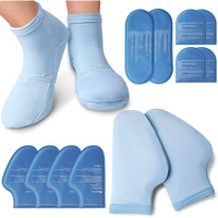 Chaussette de thérapie par le froid en gel réutilisable pour la thérapie par le chaud et le froid, enveloppe de glace pour la cheville et le pied pour les blessures, soulagement instantané de la douleur pour l'achille