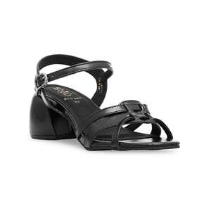 Sandalia de tacón formal negra FR5342 - Product Image 2