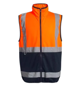 Gilet de sécurité multi-poches en maille respirante réfléchissante en polyester, vêtements fluorescents pour chantier, unisexe - Product Image 1