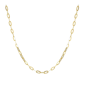 Cadena Figaro Clásica de Plata de Ley 925, Chapada en Oro Amarillo de 14K y Rodio, de 2.5mm de Grosor, para Mujer y Hombre, 18 Pulgadas, para Compromiso y Boda - Product Image 3
