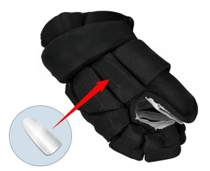 <b>Black</b> Padded Glove with Removable Inserts and <b>Velcro</b> Closure - Product Image 3